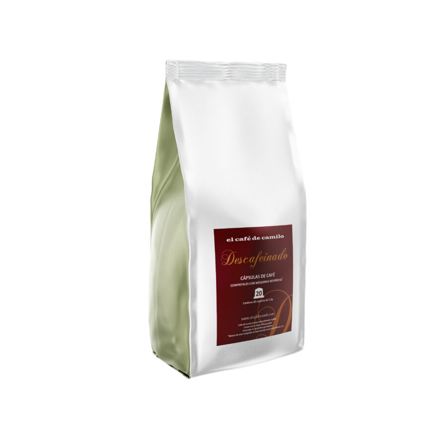 Cápsulas Compatibles Café Descafeinado 20 uds